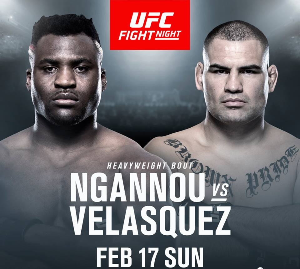 Francis vs Cain Francis Ngannou vs Cain Velasquez UFC on ESPN 1 card details