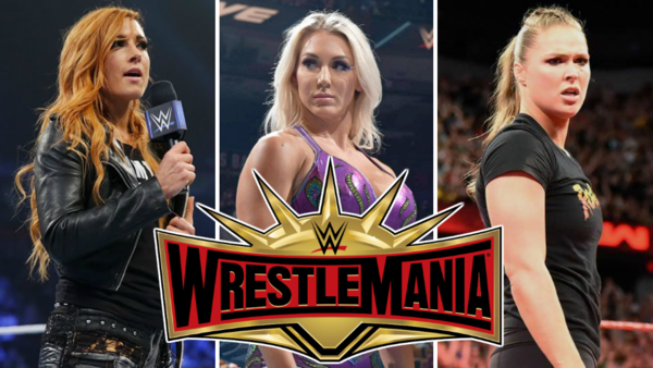 wwe wrestlemania 35 Charlotte Flair vs Becky Lynch vs Ronda Rousey