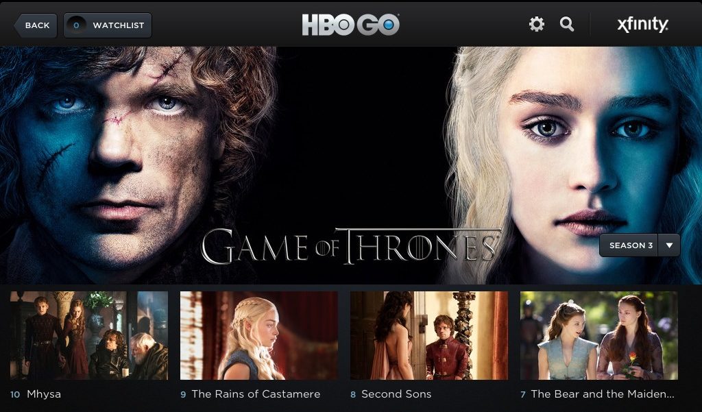 Game of Thrones HBO GO