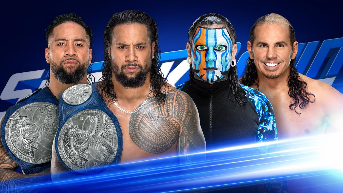 Hardy Boyz vs The Usos WWE SmackDown Tag Team Championship Match