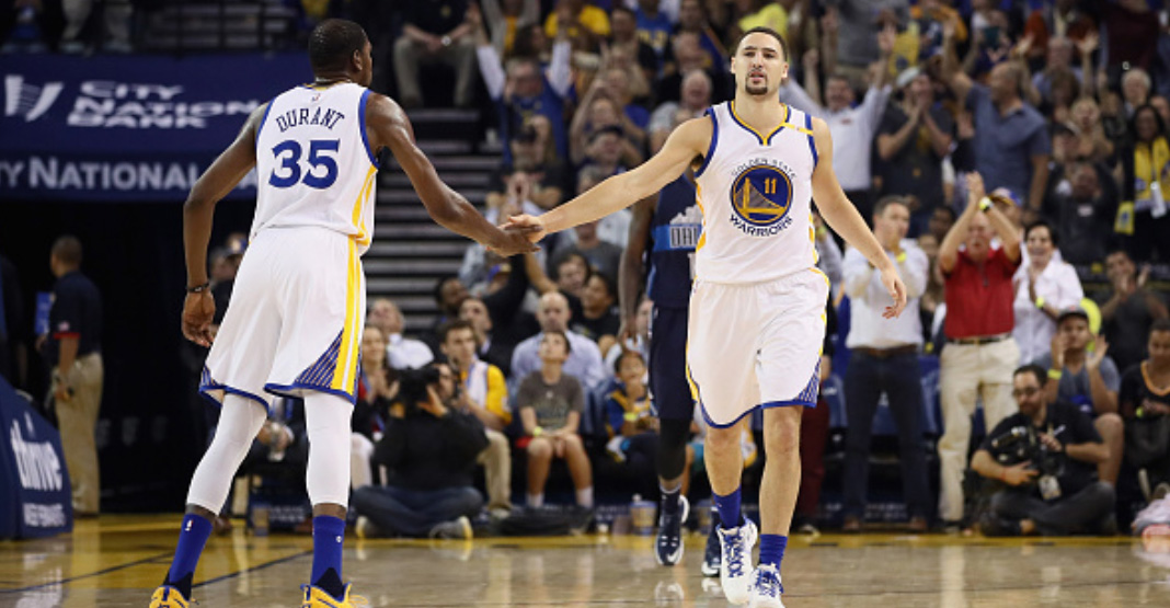 Kevin Durant and Klay Thompson Basketball
