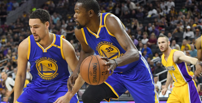 Kevin Durant and Klay Thompson NBA
