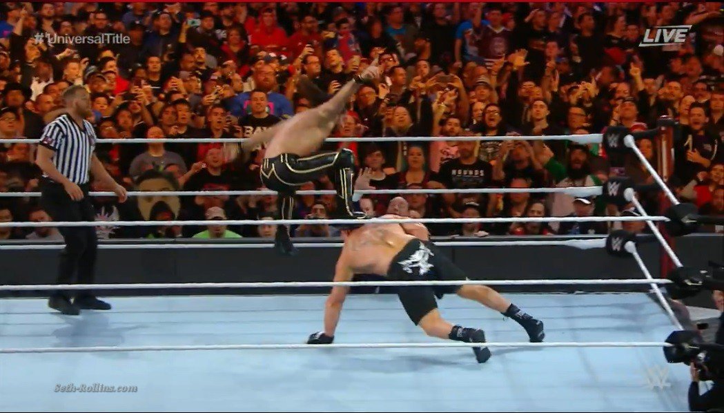 WWE WrestleMania 35 Results Seth Rollins Brock Lesnar