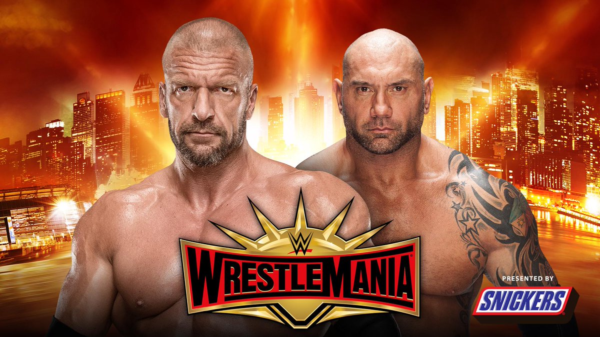 WWE WrestleMania 35 Results triple h vs batista
