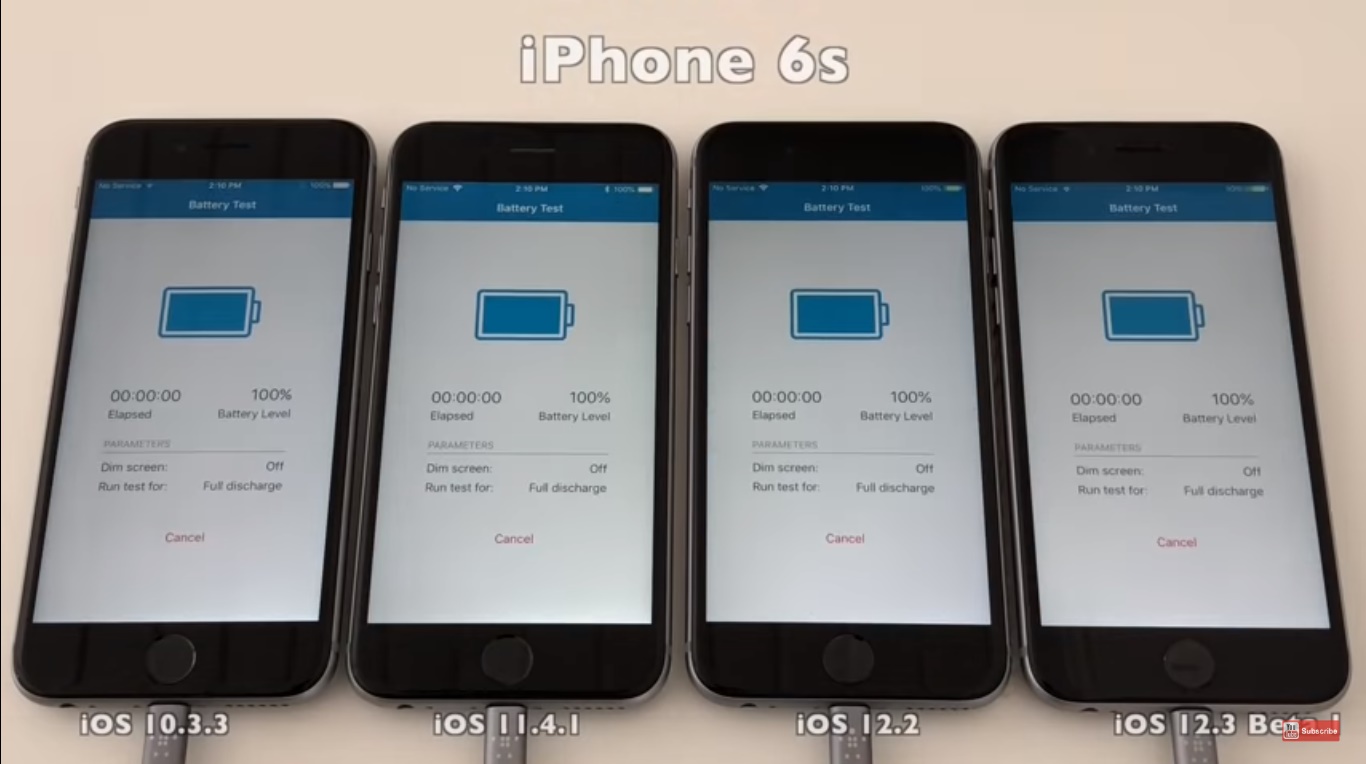iPhone battery test