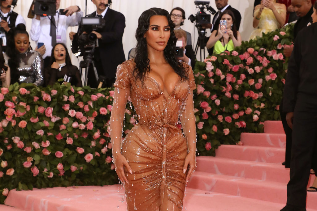 Kim Kardashian 2019 Met Gala curve hugging dress