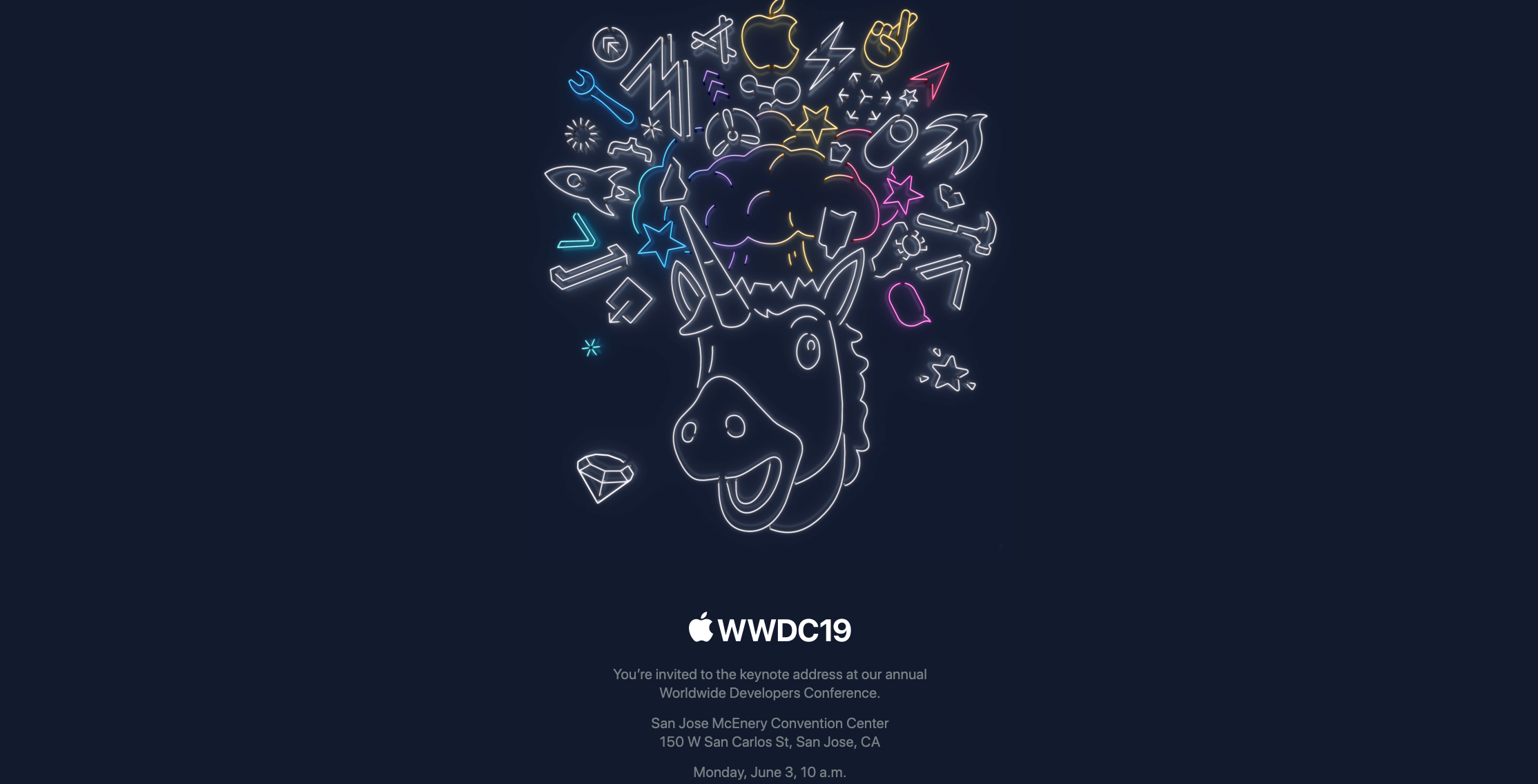 Apple WWDC 2019 dates