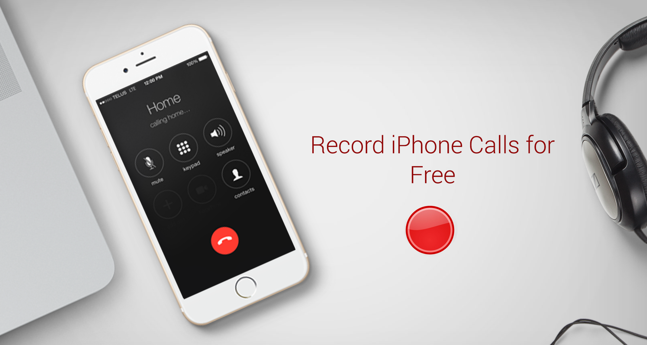record phone calls on iPhone app