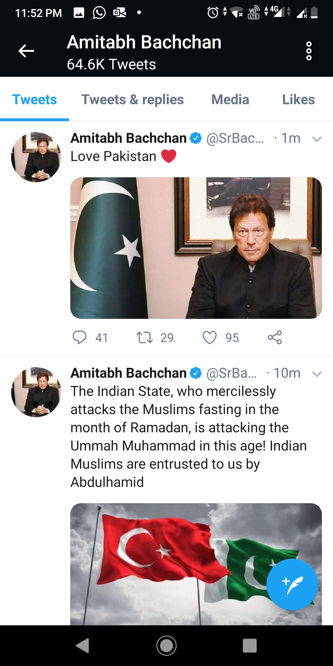 Amitabh Bachchan Twitter hacked tweet 2
