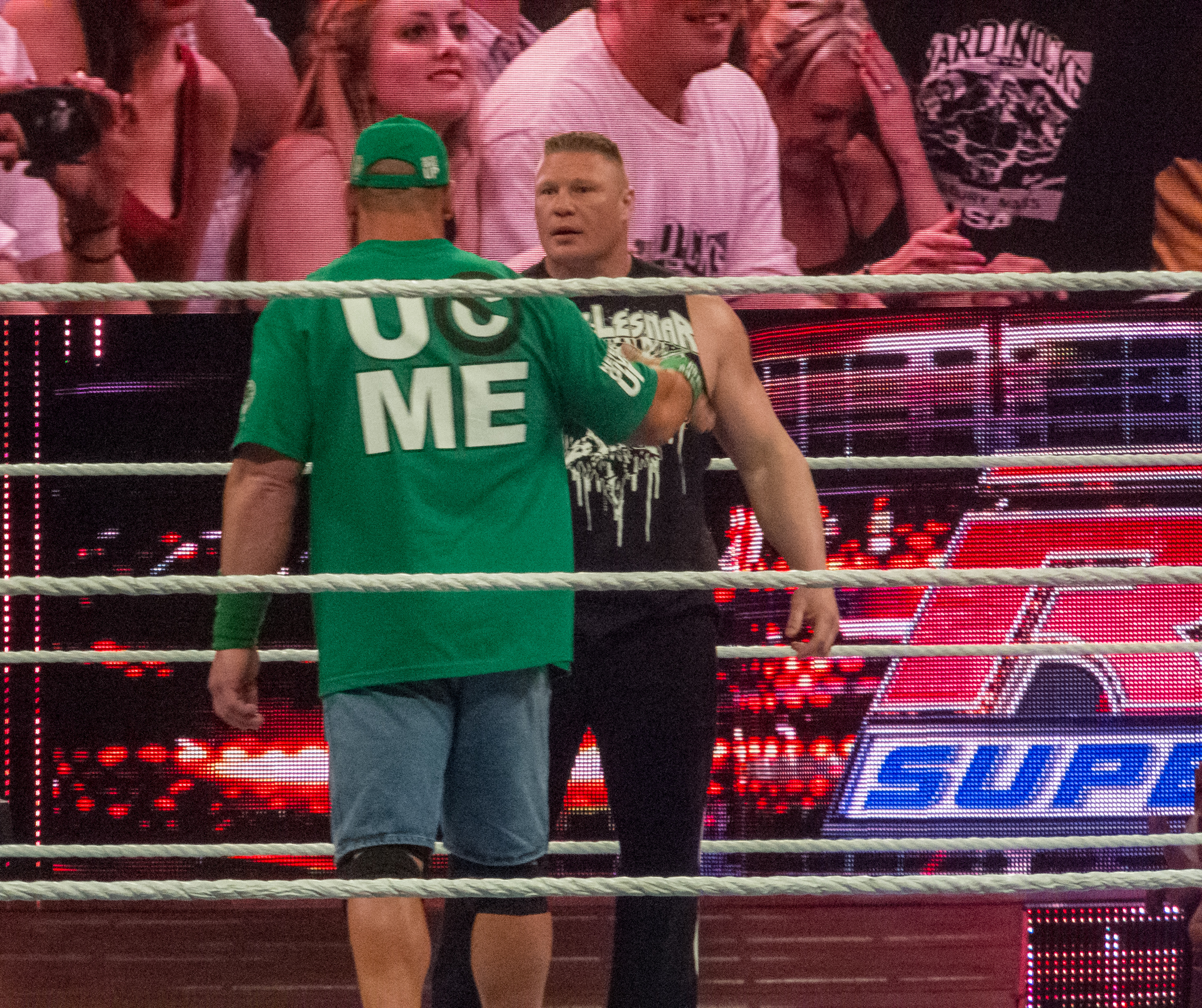 Brock Lesnar vs Daniel Cormier vs John Cena