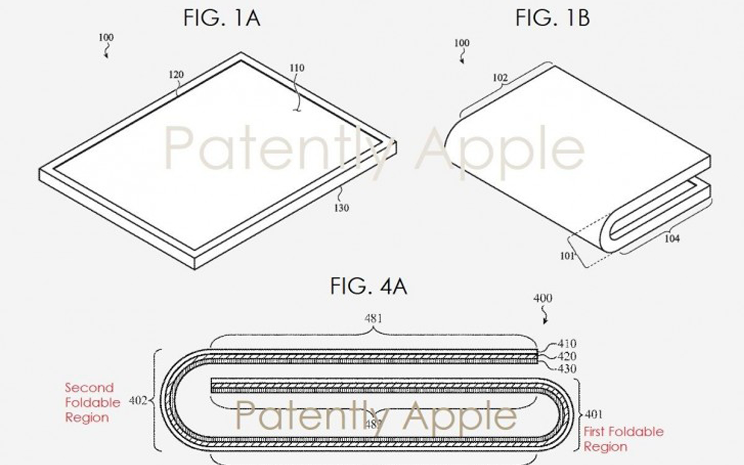 Foldable iPhone Patent
