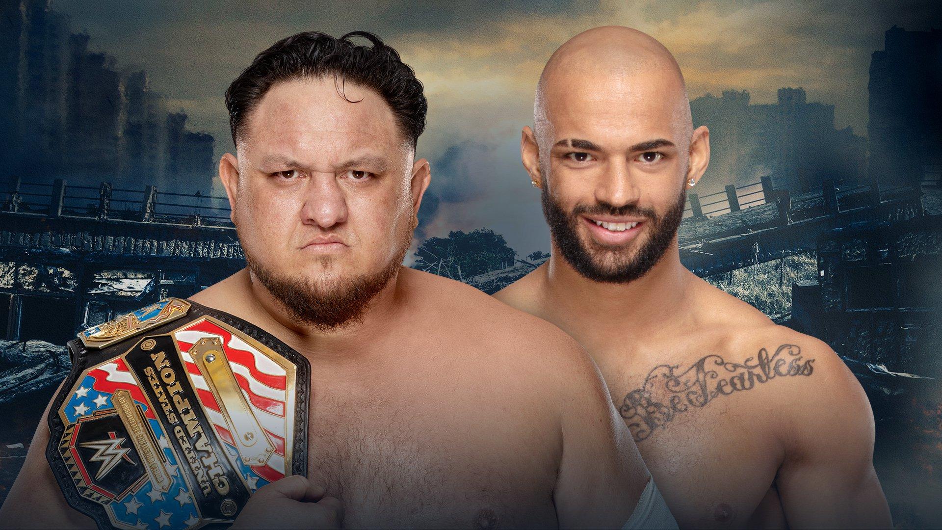 WWE Stomping Grounds Samoa Joe vs Ricochet