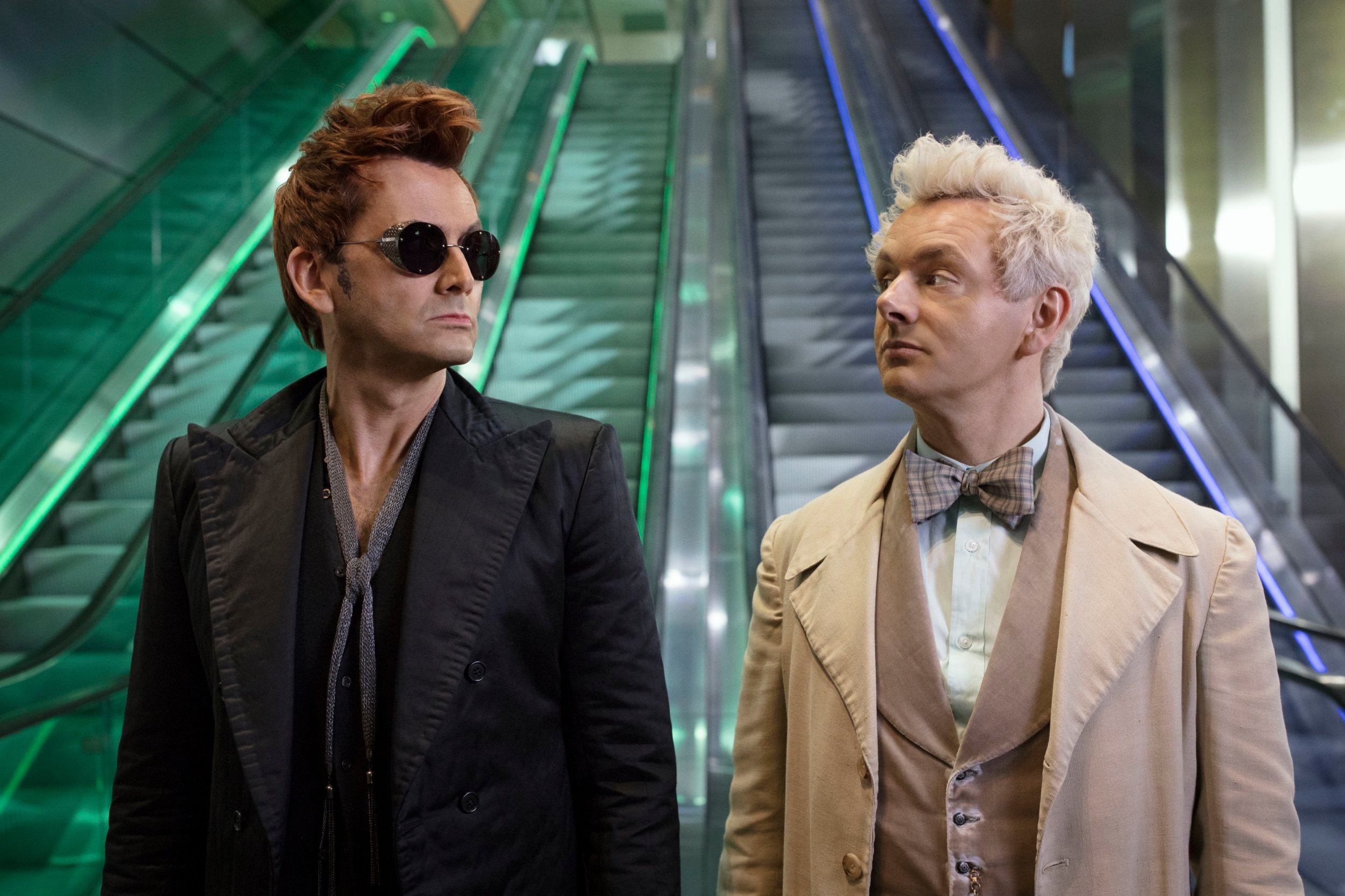 Crowley and Aziraphale Good Omens ending last episode