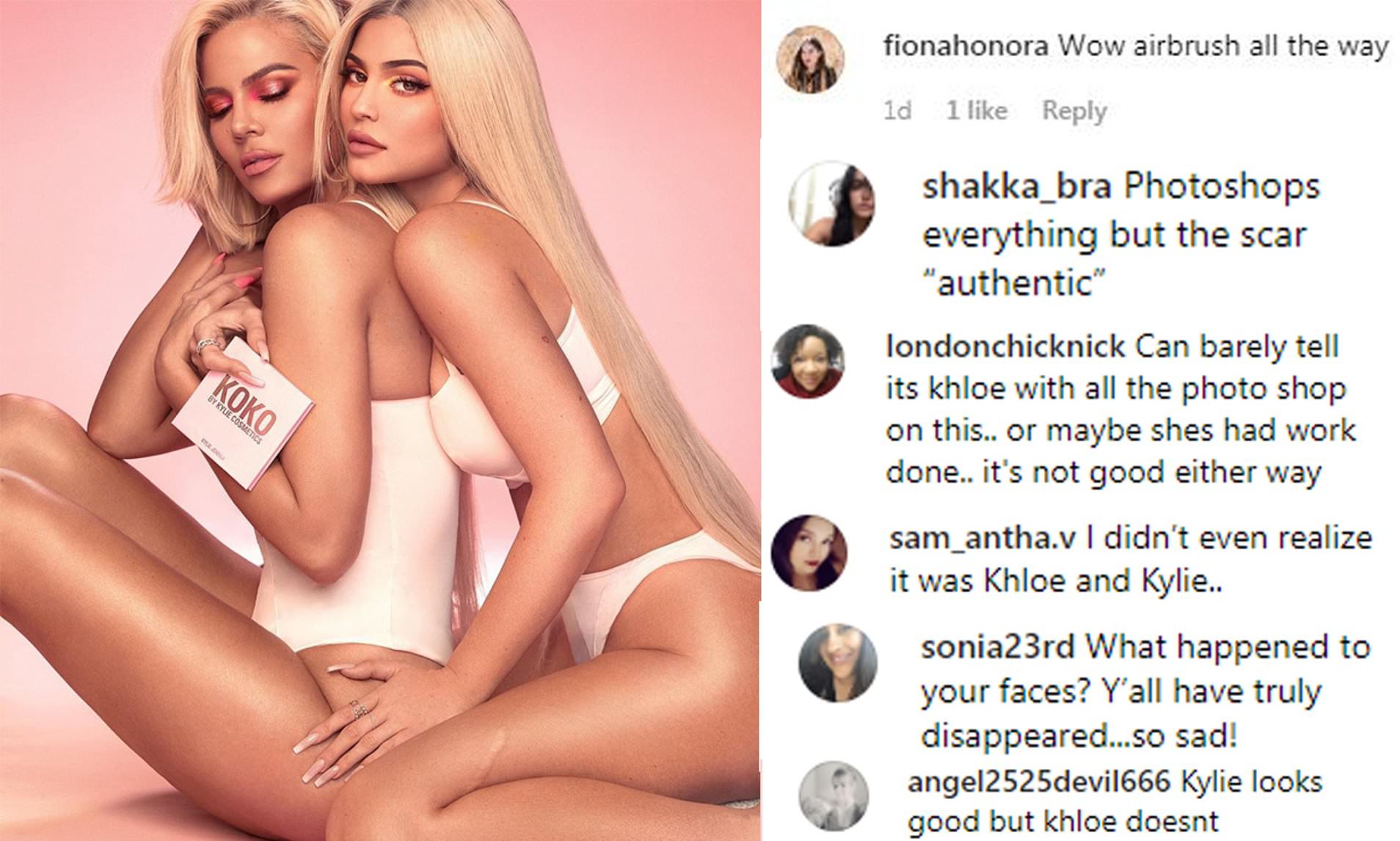 Kylie Jenner, Khloe Kardashian Instagram hot photos