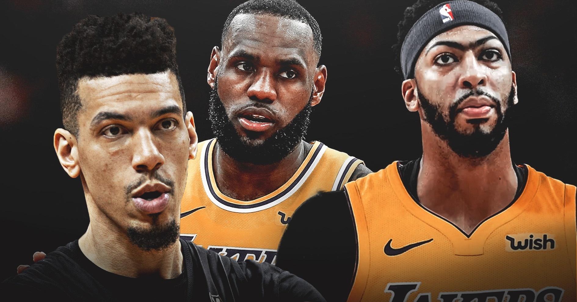 Anthony Davis, LeBron James and Danny Green  Change in Positions
