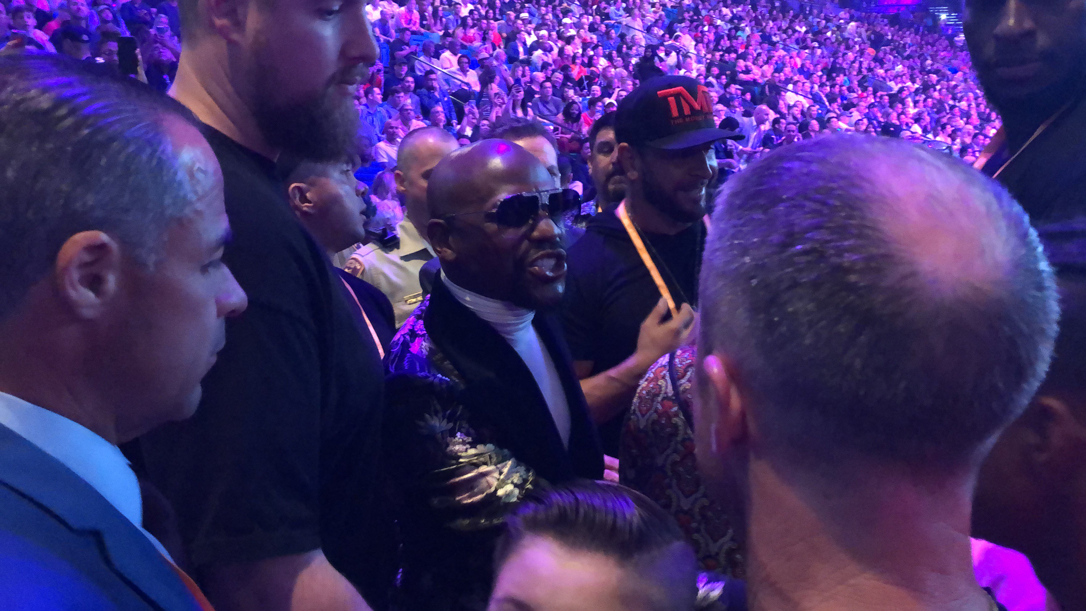 Floyd Mayweather at Pacquiao vs Keith Thurman