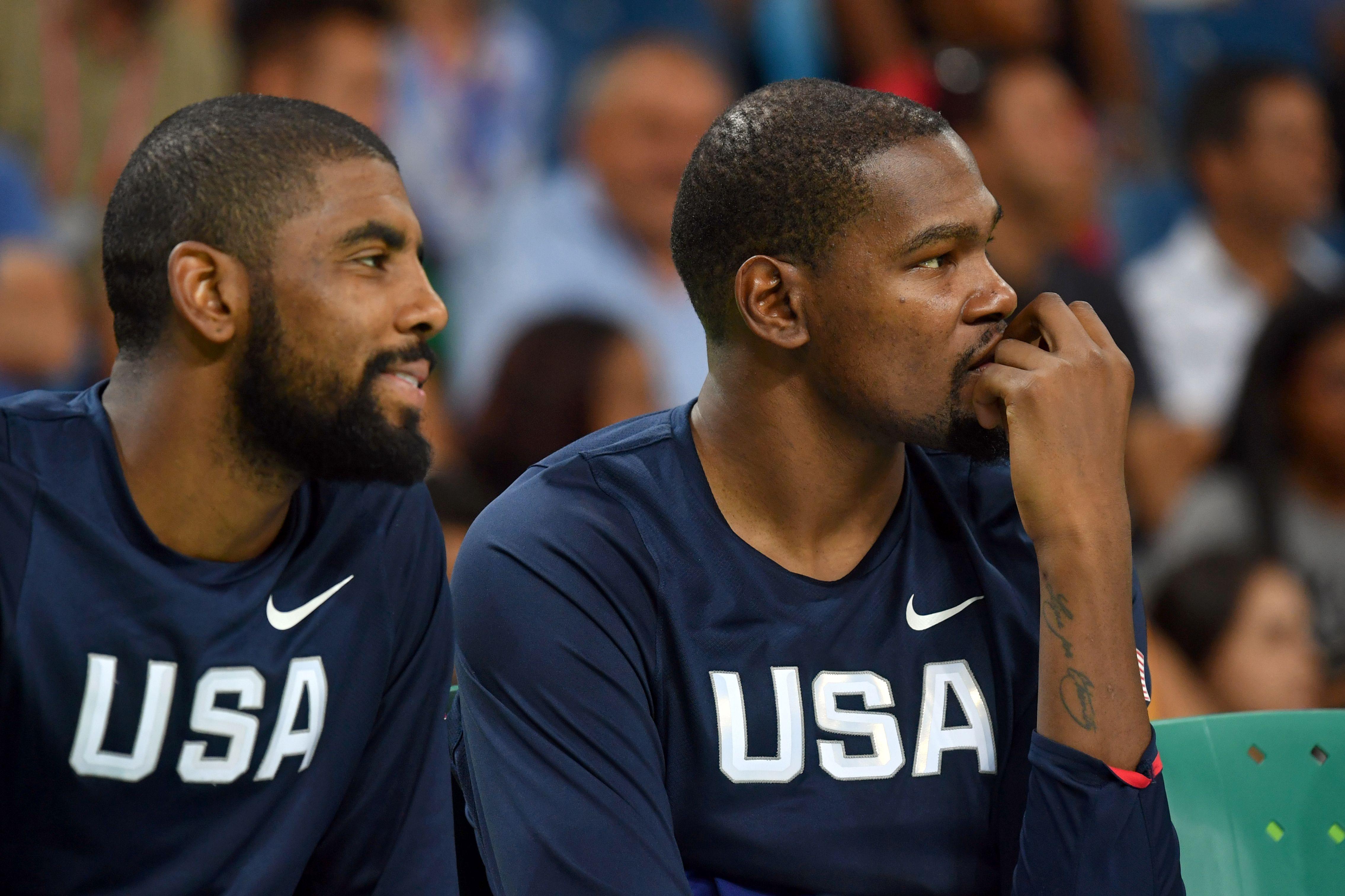 NBA trade news Kevin Durant Kyrie Irving Warriors Net review