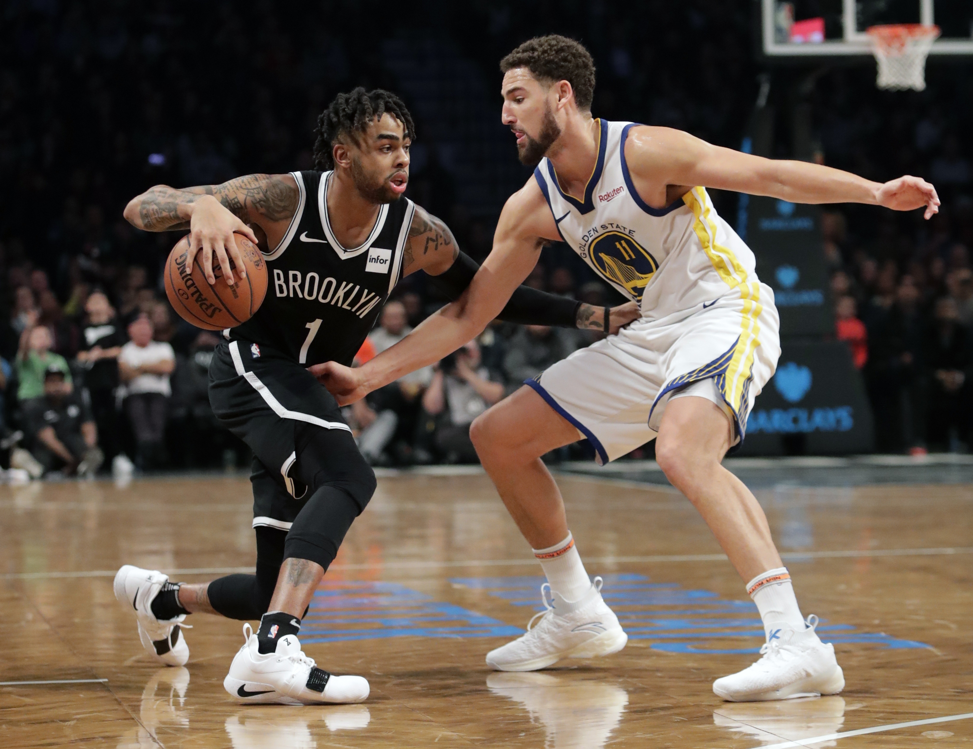 Klay Thompson, D'Angelo Russell Warriors NBA trade deal free agency 2019