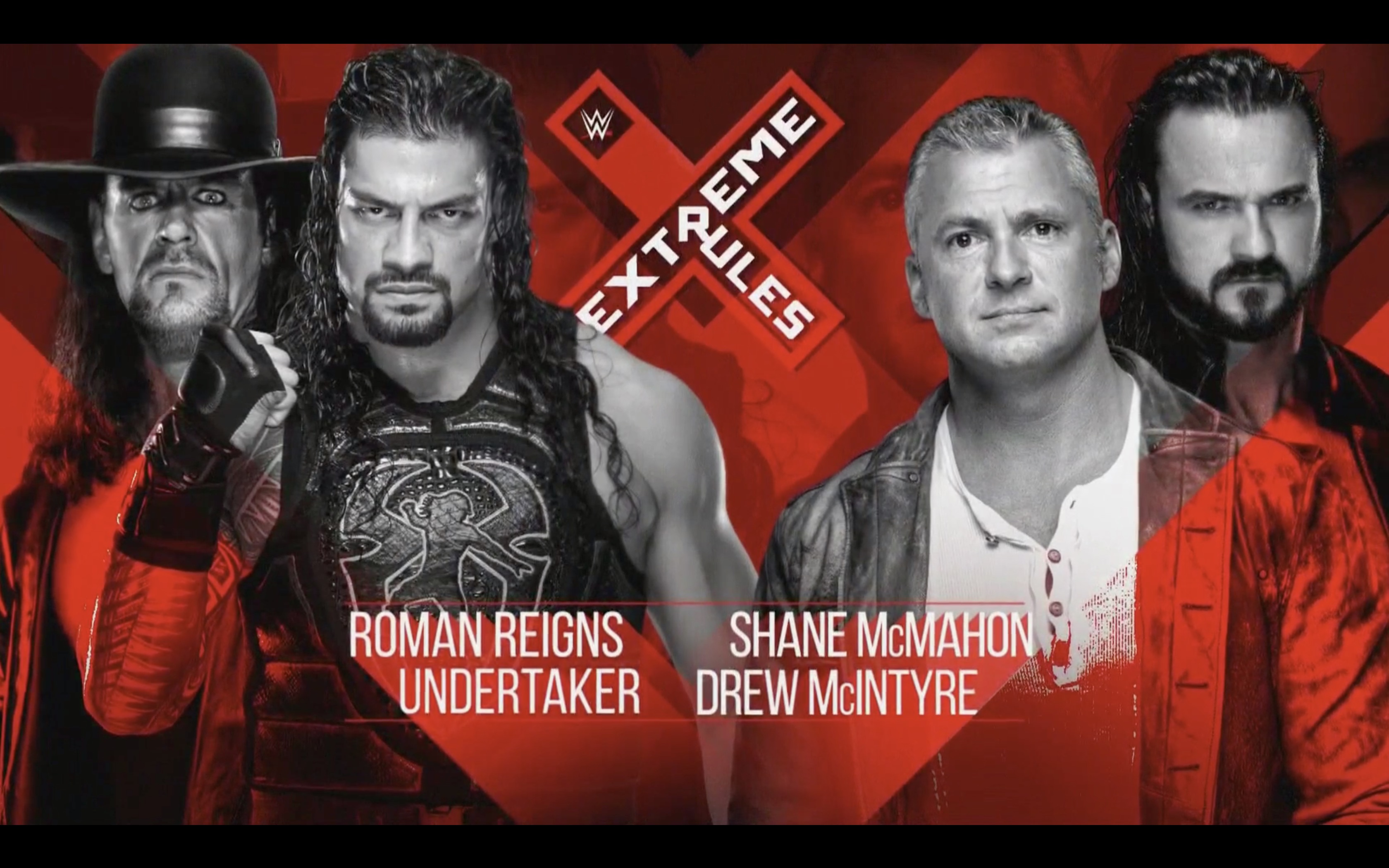 WWE Extreme Rules Undertaker Roman Reigns Shane McMahon Drew McIntyre