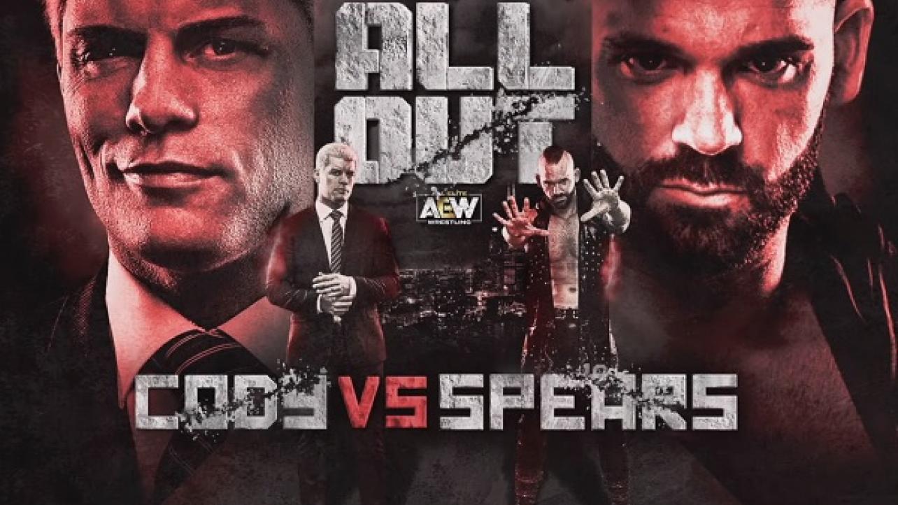 AEW All Out Cody Rhodes Shawn Spears Live Stream