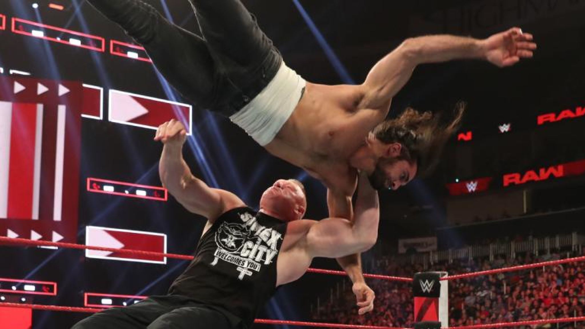 Brock Lesnar vs Seth Rollins SummerSlam 2019 WWE