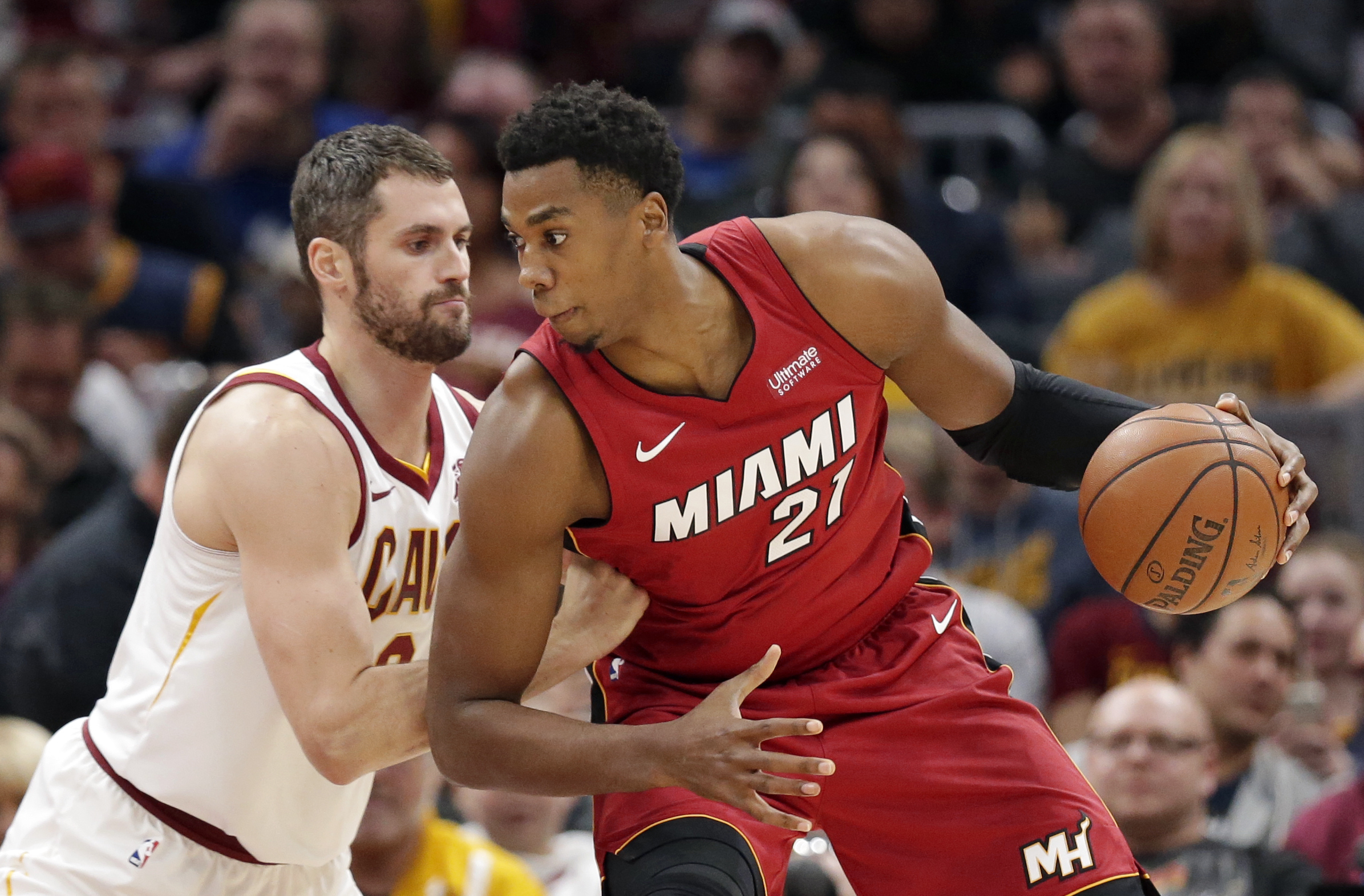 Hassan Whiteside and Kevin Love