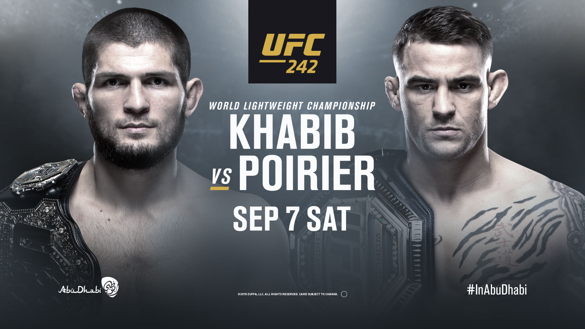 UFC 242 Khabib Nurmagomedov vs Dustin Poirier