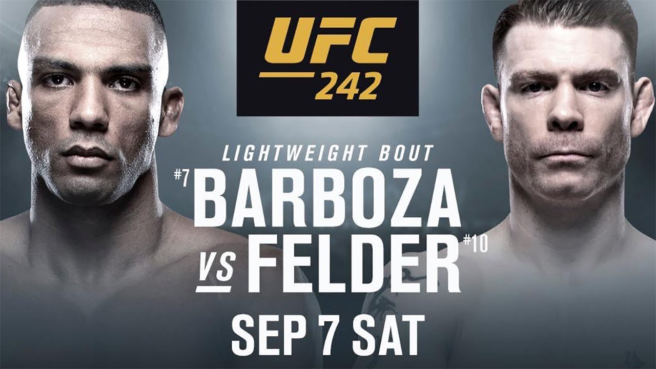 Edson Barboza vs Paul Felder UFC 242