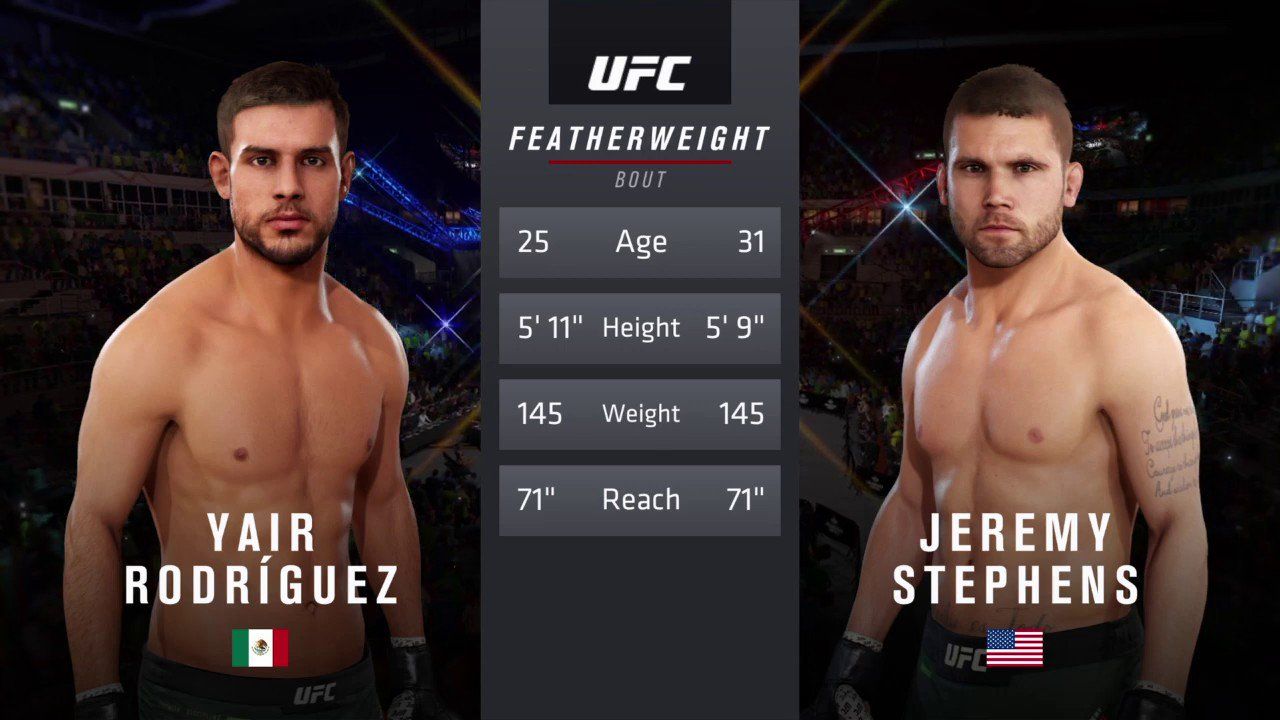 Rodriguez vs Stephens UFC Mexico City