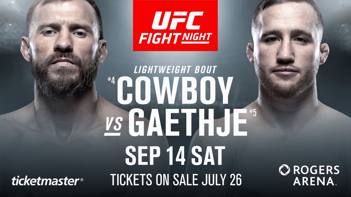 UFC Fight Night 158 UFC Vancouver main event