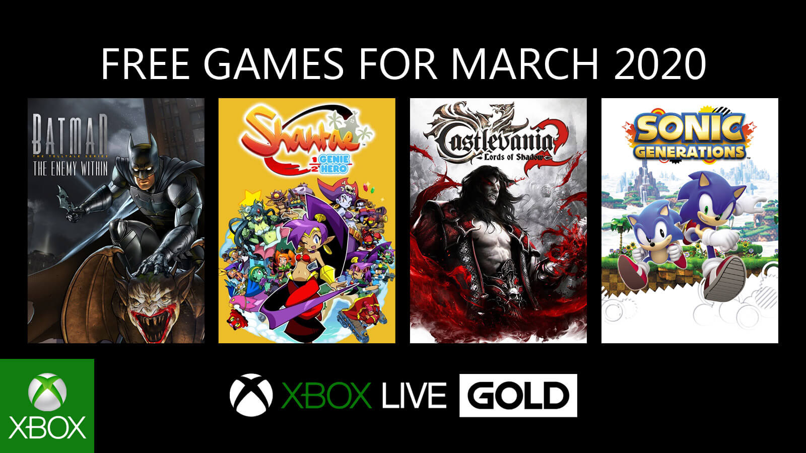 Xbox One Games Free in March 2020